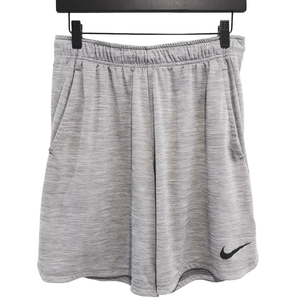 Nike Dri-Fit Athletic Shorts Mens M Gray Heathered Training Basketball Workout